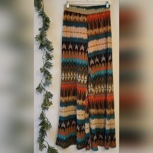 Yahada | Boho Chevron Palazzo Pants